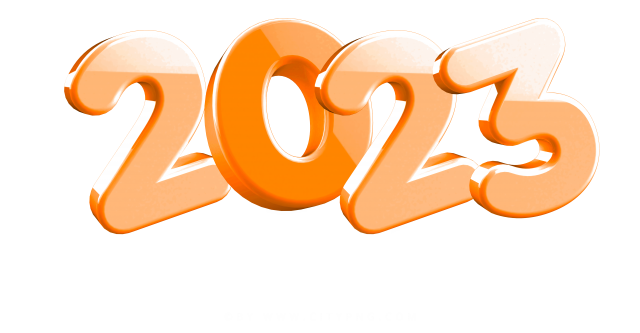 2023 year transparent orange png #42339