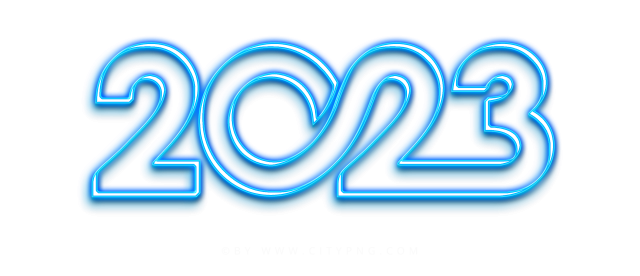 3d new year 2023 logo png #42337