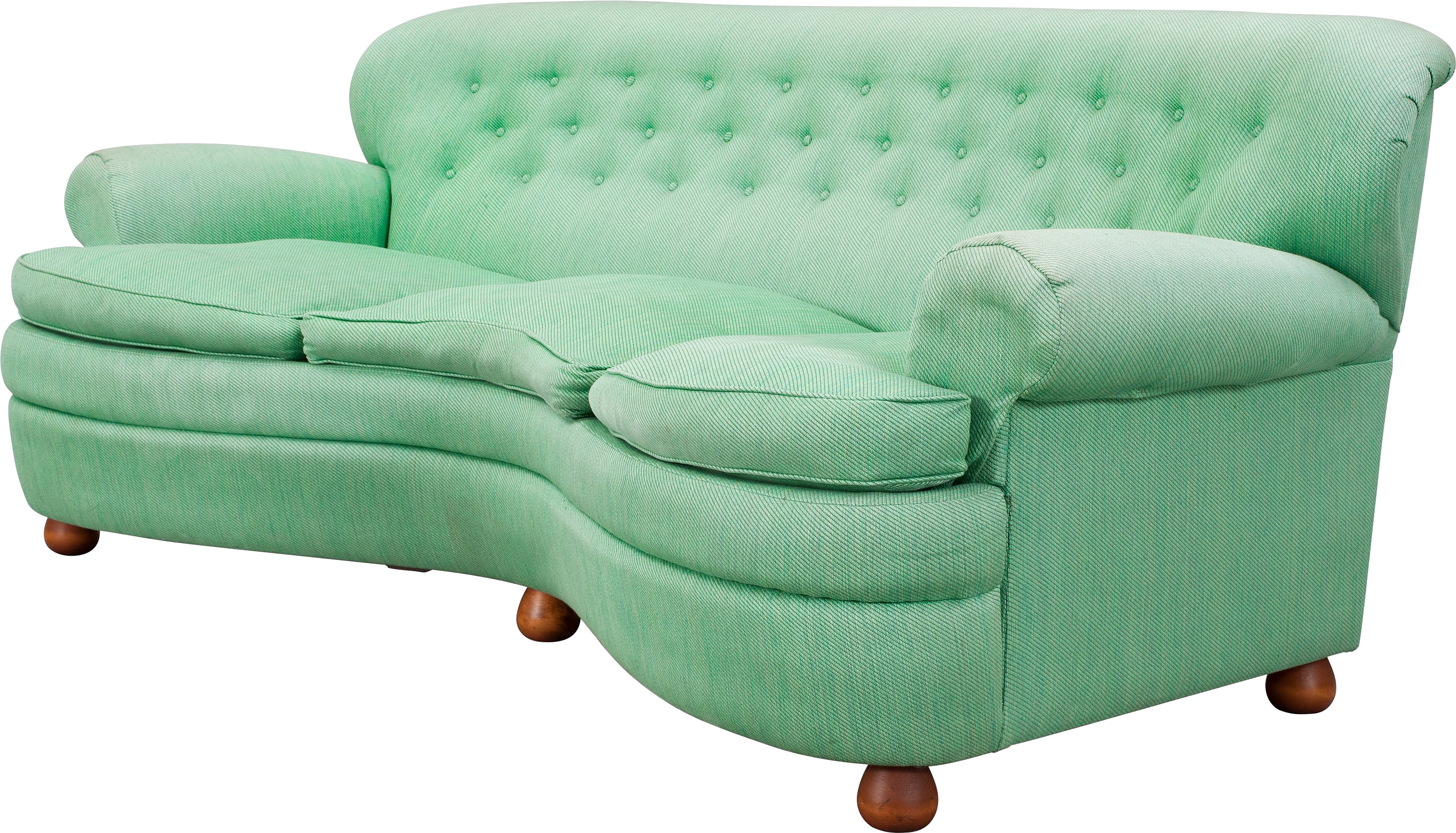 sofa green soft 3 seater png #42406