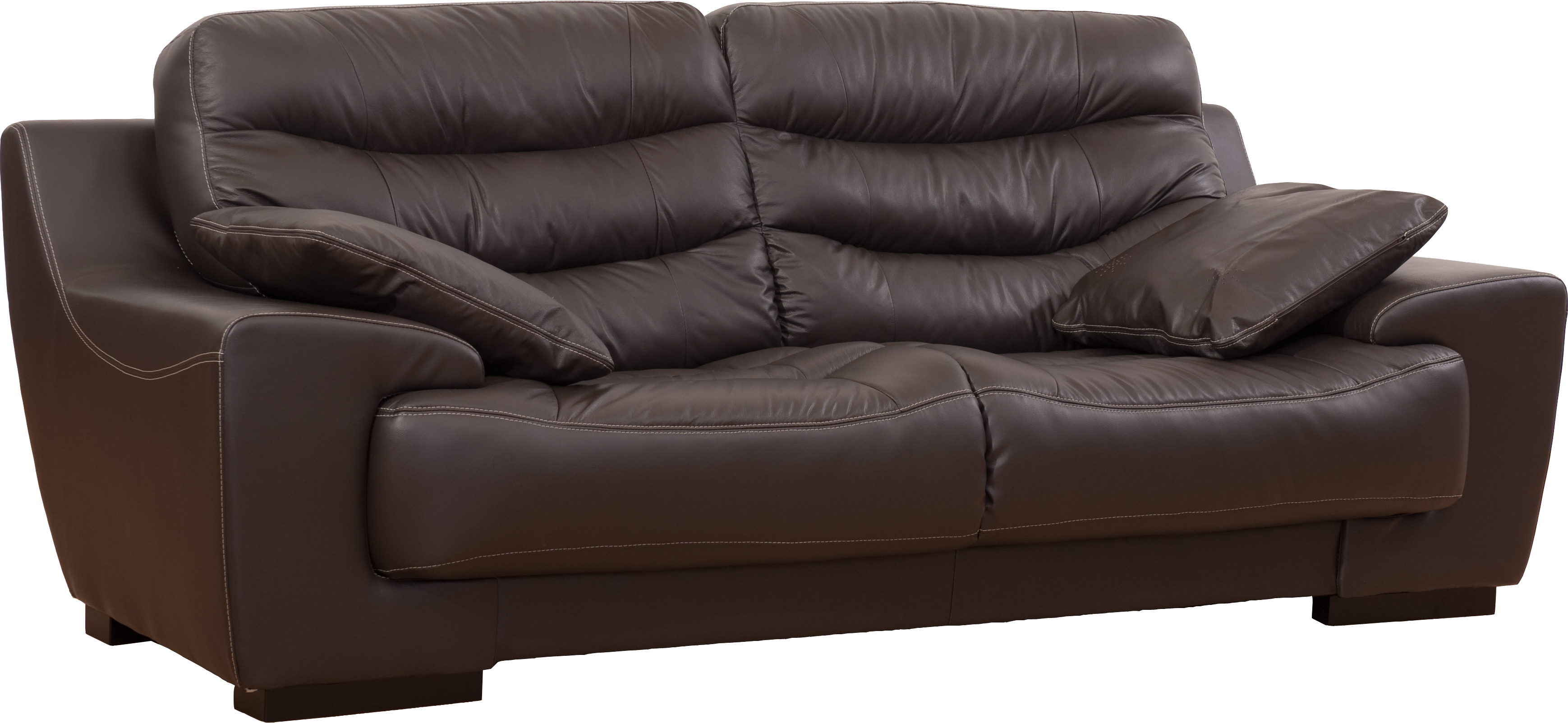 modern black leather sofa image #42405