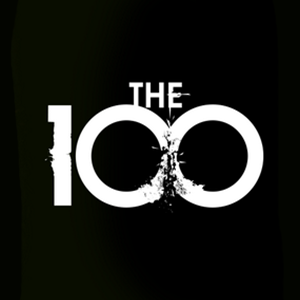 The 100 on black background #395