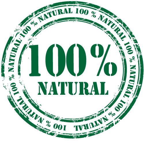 100% natural circle logo png #419