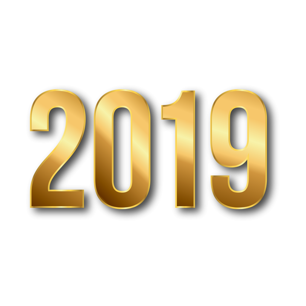 2019, new year gold png image download pngm #17539