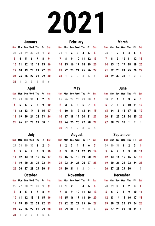 2021 black calendar png clipart #41240