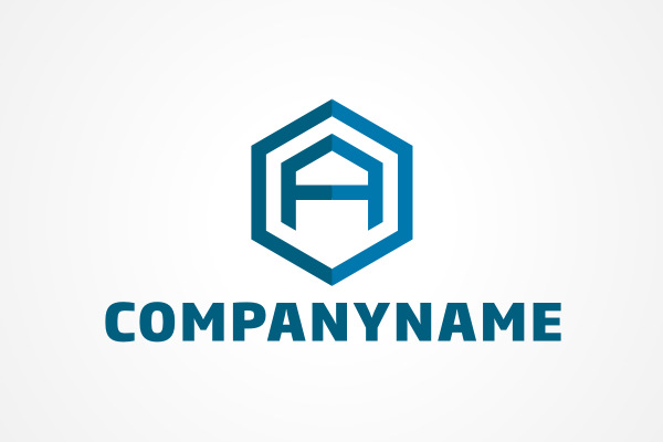 A letter abstract shape logo for company business #90