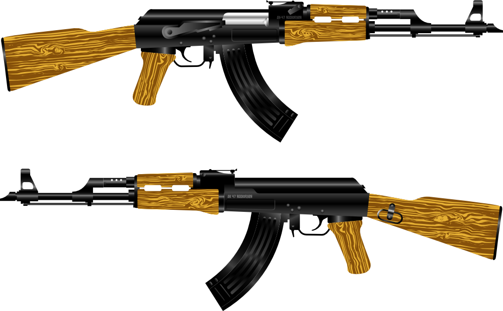 ak 47, onlinelabels clip art rifle #17781