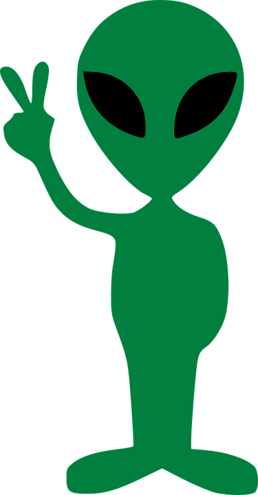 alien gesture peace victory vector graphic pixabay #22365