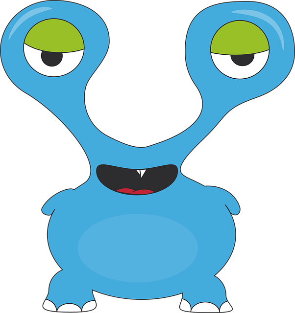 vector graphic alien monster fig image #22381