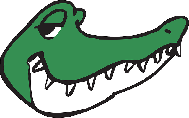 alligator head smile vector graphic pixabay #28848