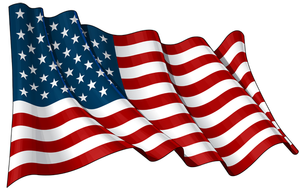 american flag transparent background