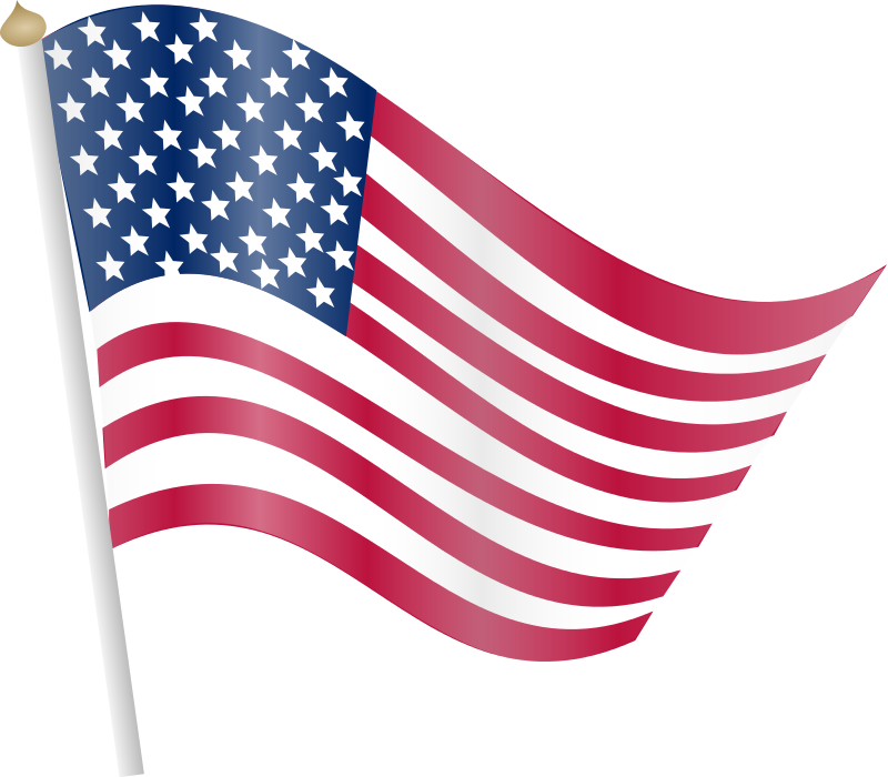 american flag transparent background