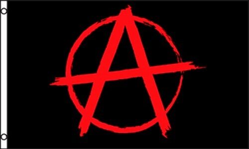 anarchy symbol anarchy flag banner red black circle anarchism #34617