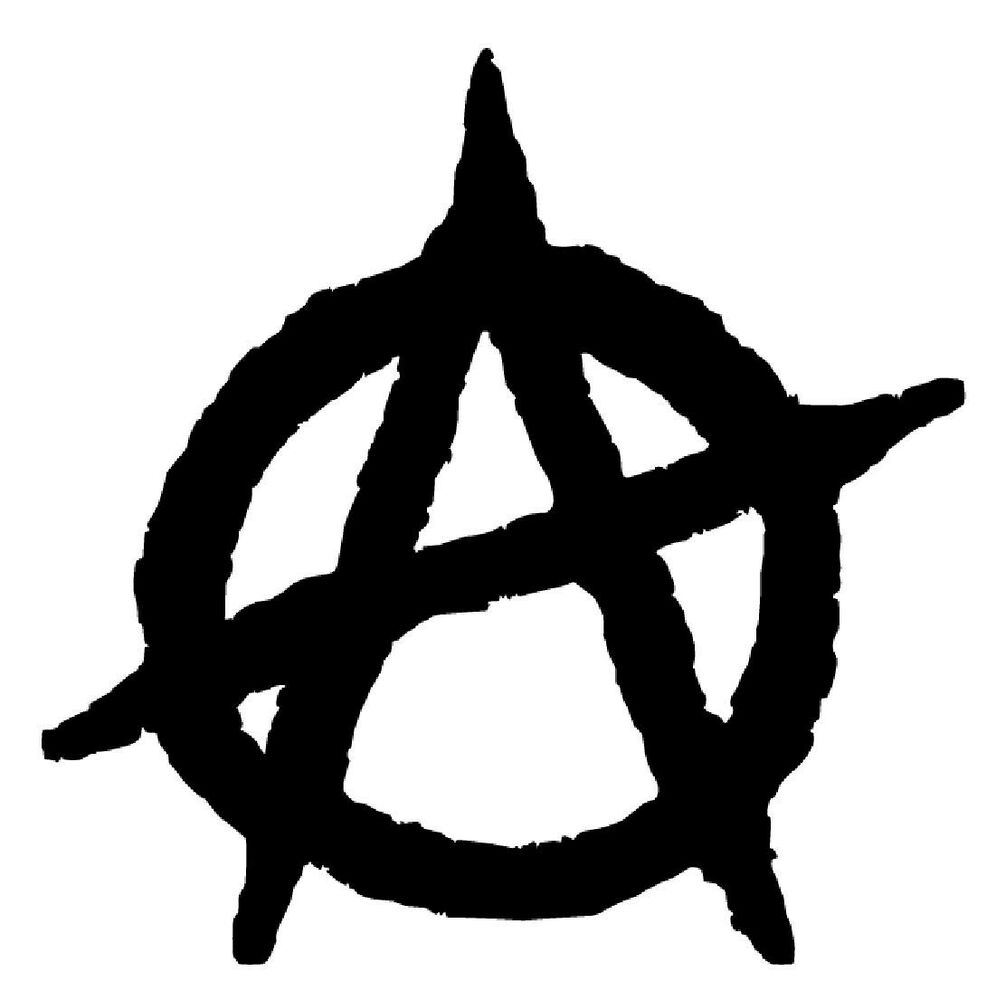 anarchy symbol vinyl decal sticker car window wall bumper #34568