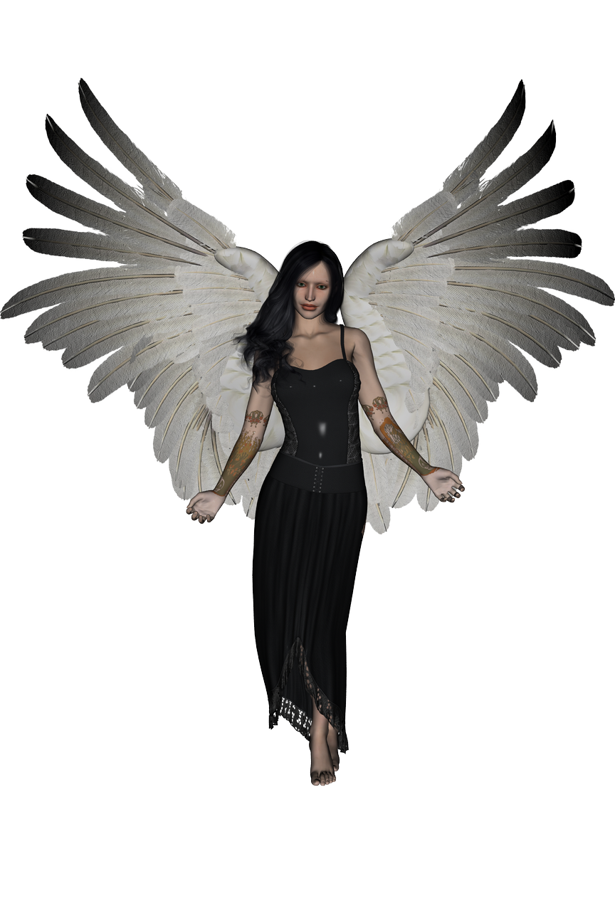 black haired angel umrae thara deviantart #20546