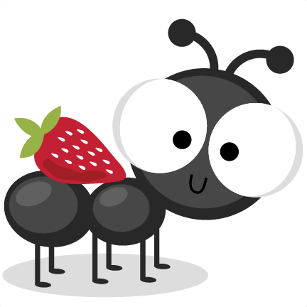 ant with strawberry svg cutting files ant svg cuts ant scal files cutting files for cricut svgs #28948