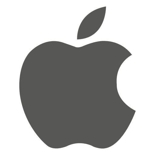 apple logo icon transparent png svg vector #9710
