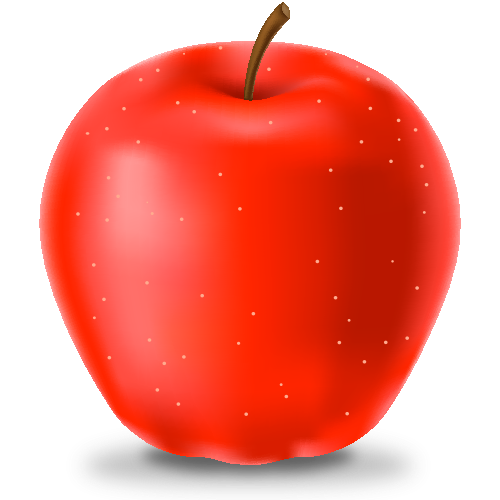 red apple icon fruits svg vector domain icon #11686