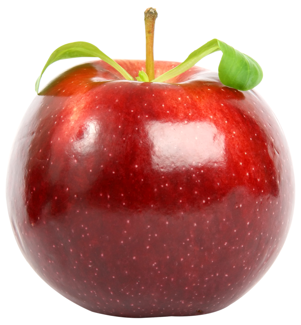 red apple with leaf png image pngpix #11748