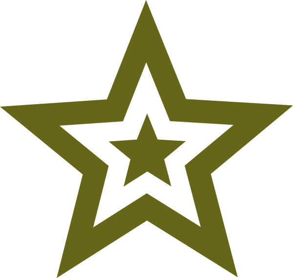 star military green army png logo vector #6639