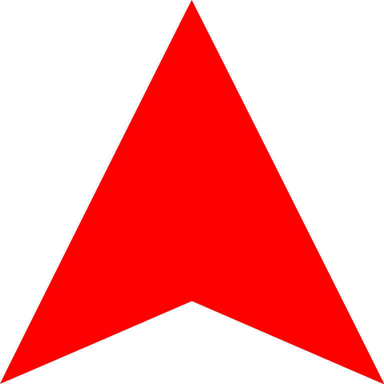 Arrow, Red, Up, Triangle PNG #9178
