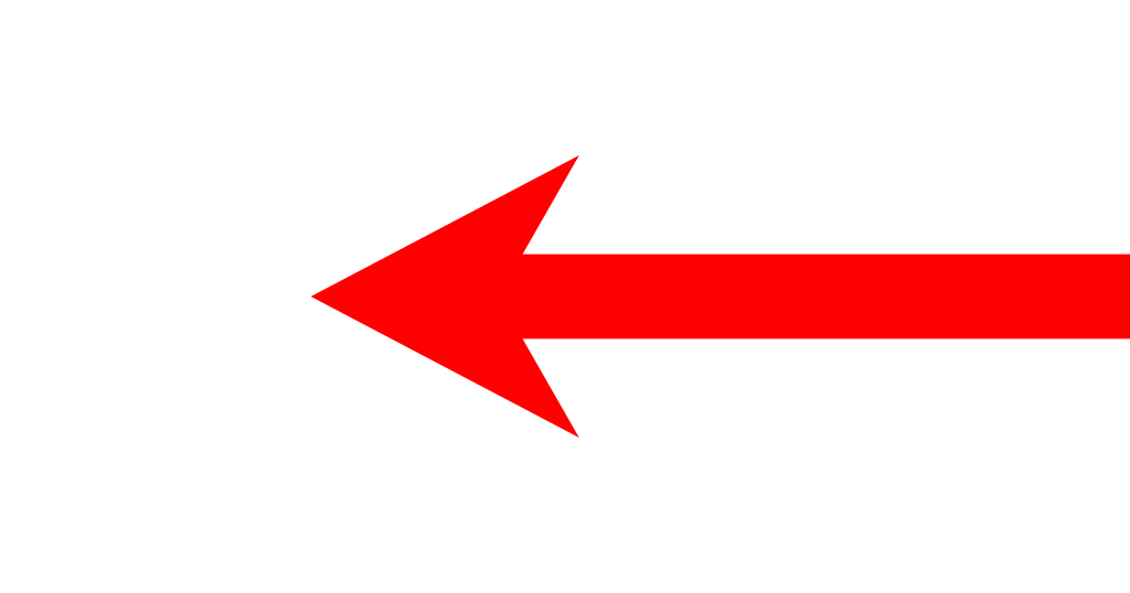 short left, red arrow png #9198