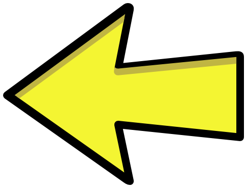arrow symbol, arrow outline yellow left signs symbol arrows arrows #27374