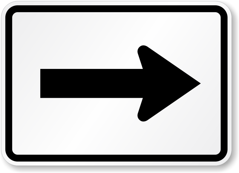 arrow symbol, one direction arrow sign sku #27373