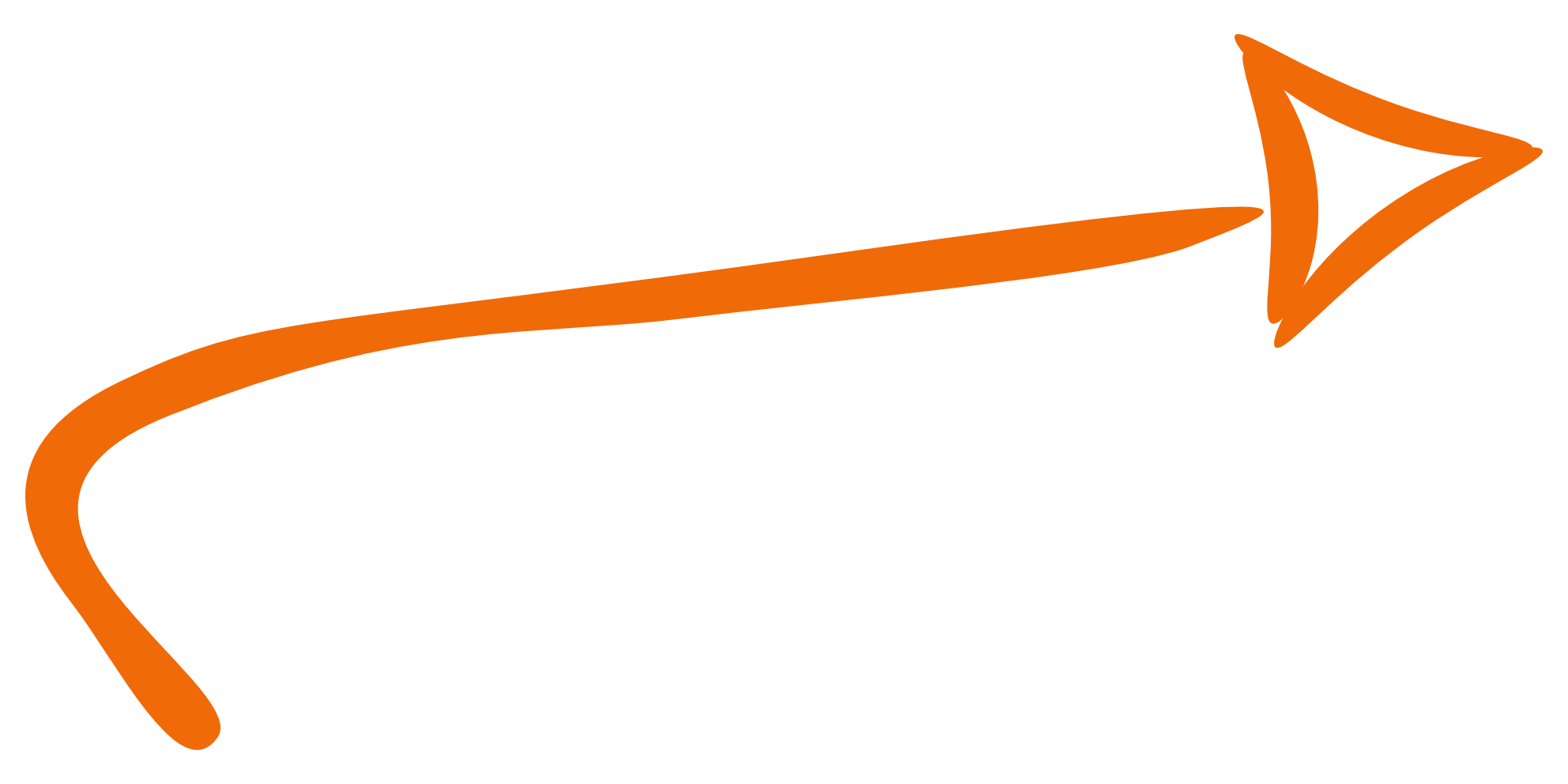 arrow orange line png image #37897