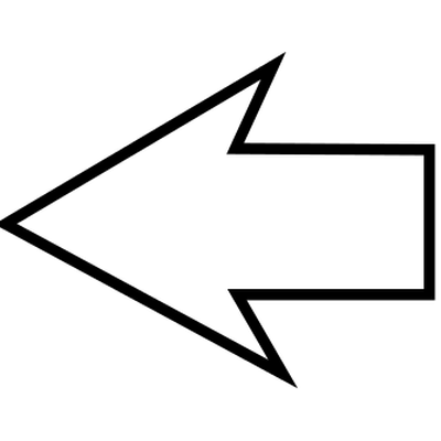 outline arrow left transparent png #37896