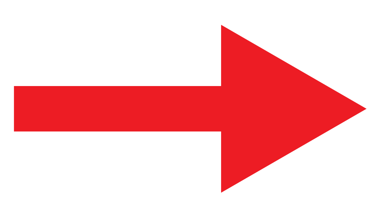 Classic Red Right Arrow PNG Download #37879