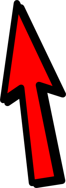 up black and red arrow png #37890