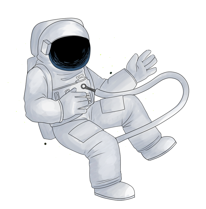 astronaut and moon clipart clipart suggest #24569