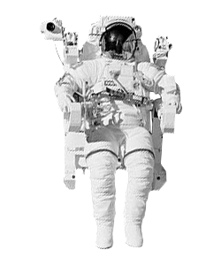 astronaut space walk transparent background #24516