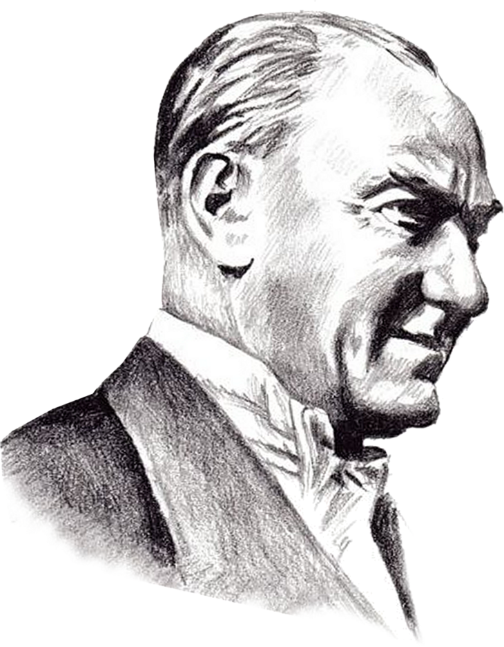 atatürk portre vektörel çizim png #32302