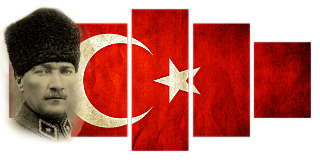 turkish flag, türk bayrağı ve mustafa kemal atatürk resmi #32306