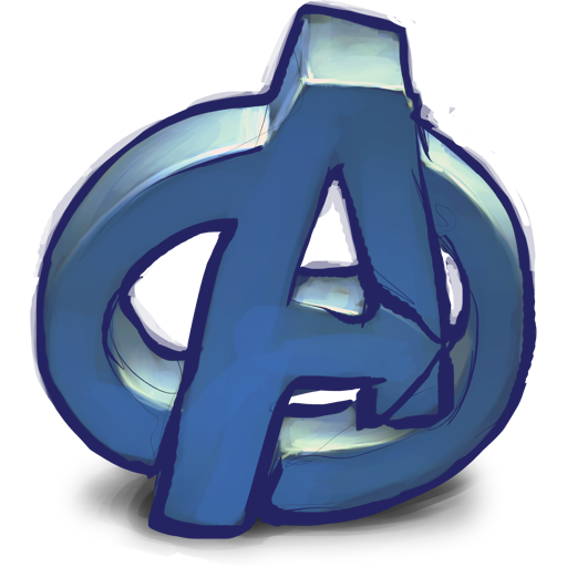 comics blue avengers logo Icon #41020