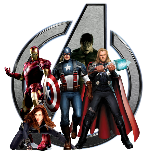 marvel avengers logo with avengers superher picture #40997