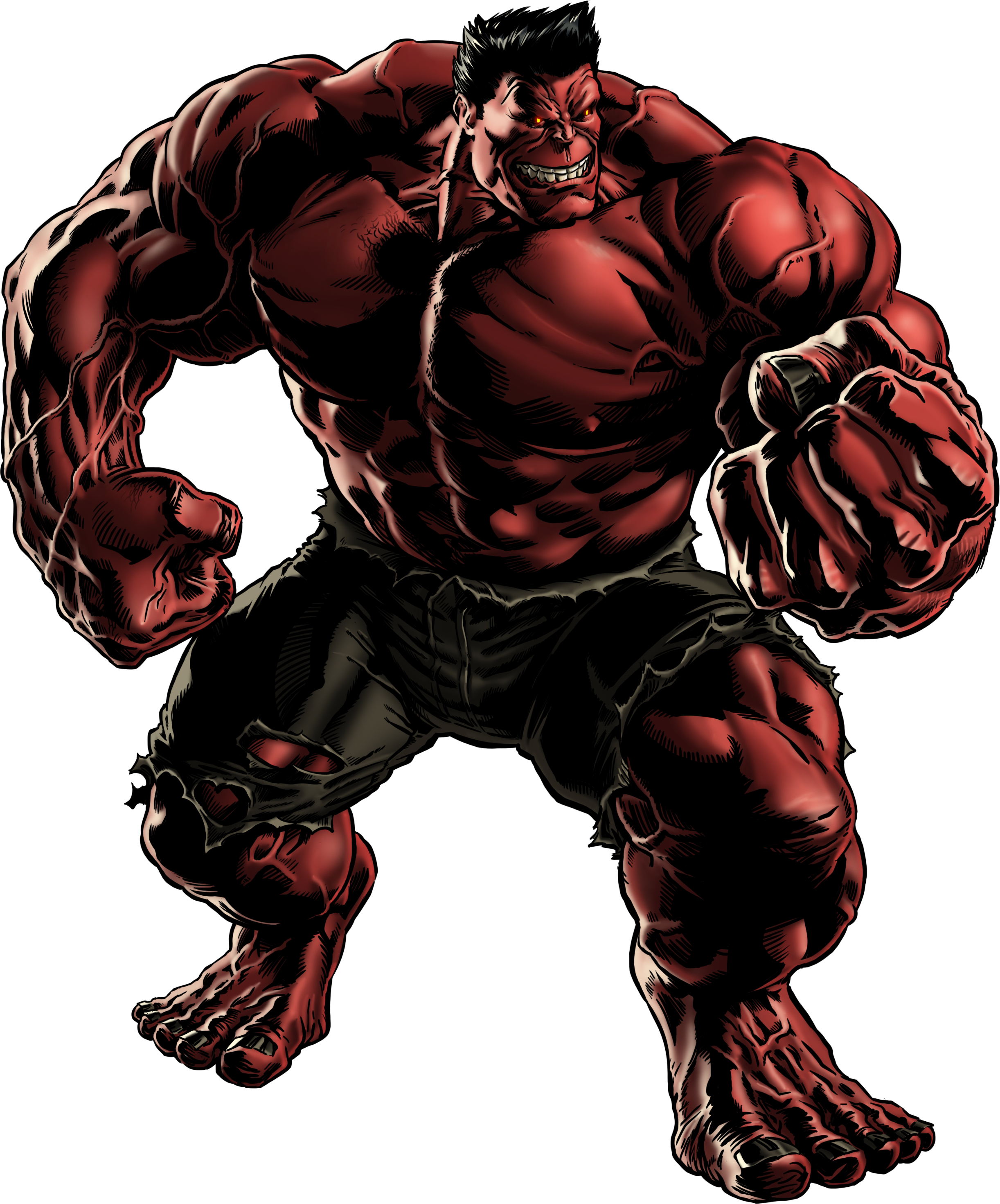 red hulk portrait png #41007