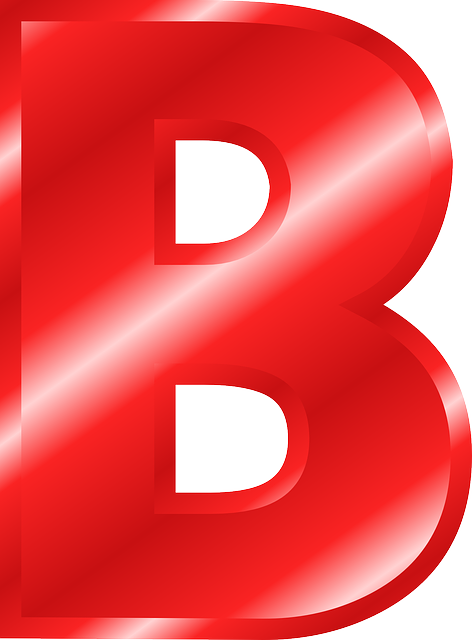 b letter alphabet abc vector graphic pixabay #34946
