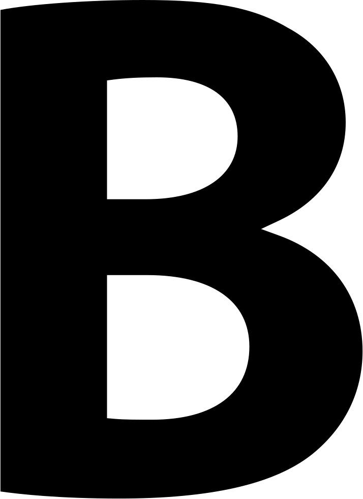 b letter bold button letter symbol png download #34940