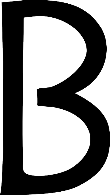b letter letter type vector graphic pixabay #34939