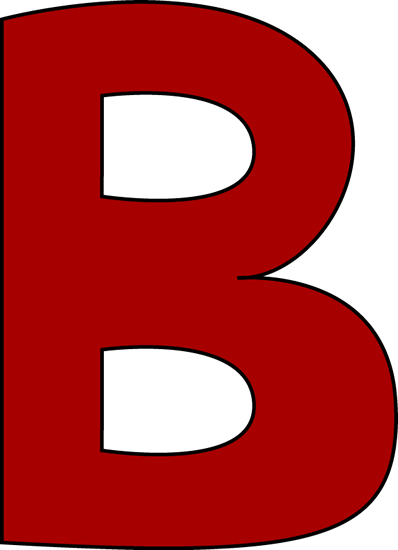 b letter red letter clip art red letter image #34947