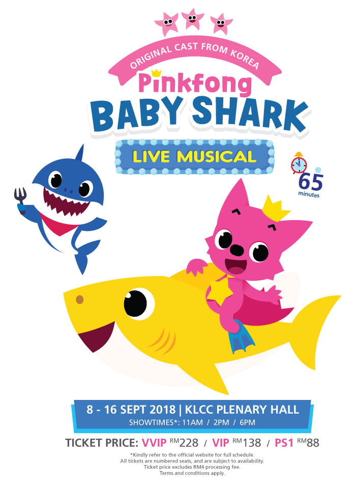 pinkfong baby shark live musical poster #37588