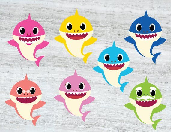 family shark svg baby shark svg mommy shark daddy #37681