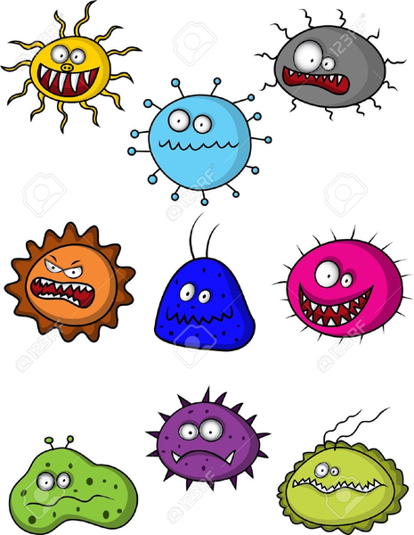 microbes and bacteria clipart images clkerm #37256