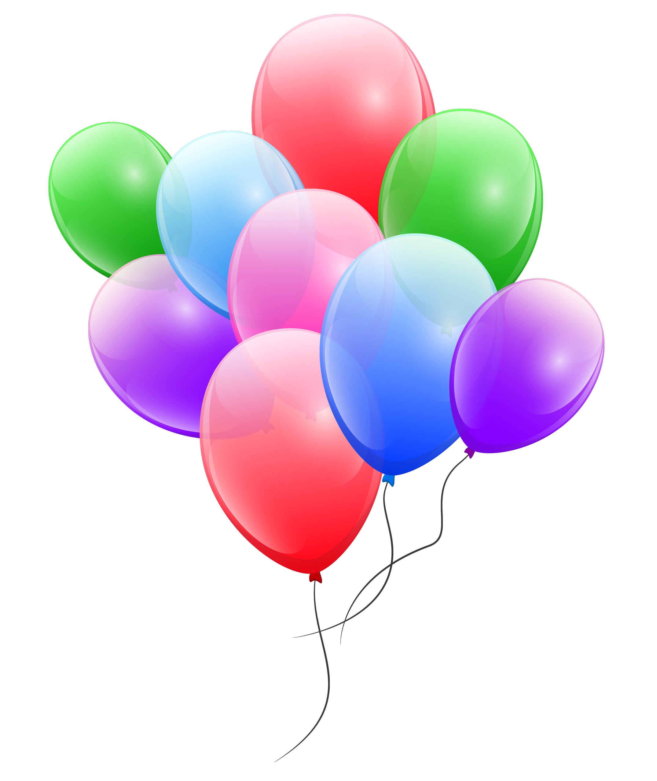 colorful balloons png image pngpix #9331