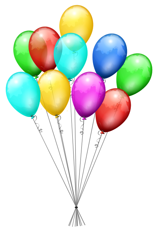 hd balloons transparent image download #9325