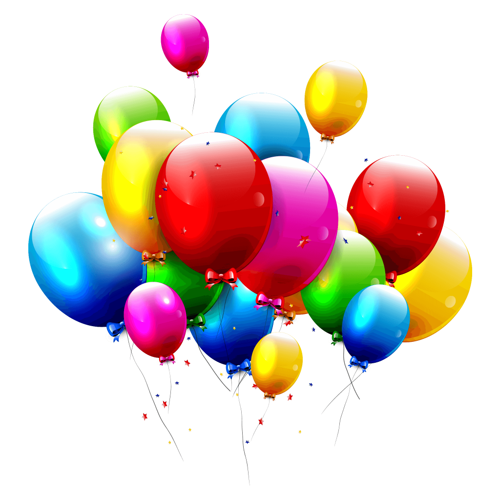 flying colorful balloons image download png #38982