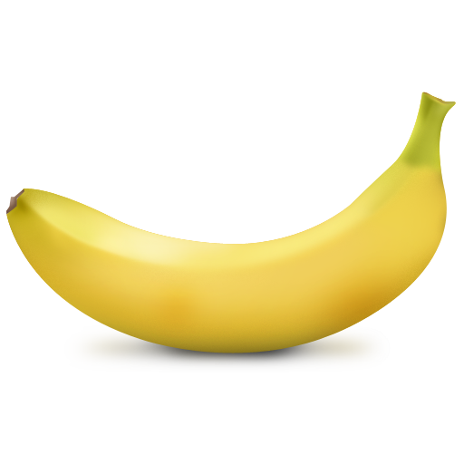 banana icon paradise fruits iconset artbees #12942