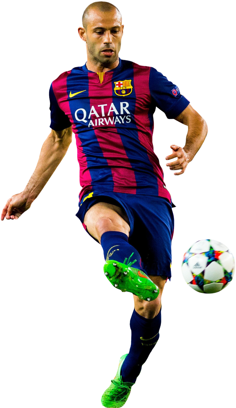 barcelona, javier mascherano football render footyrenders #12229